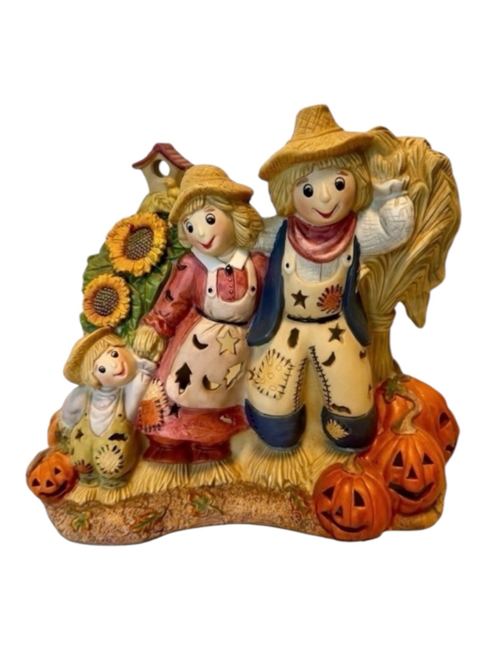 Vintage PartyLite Scarecrow Family Tealight Holder
P7323 Fall Pumpkin Halloween